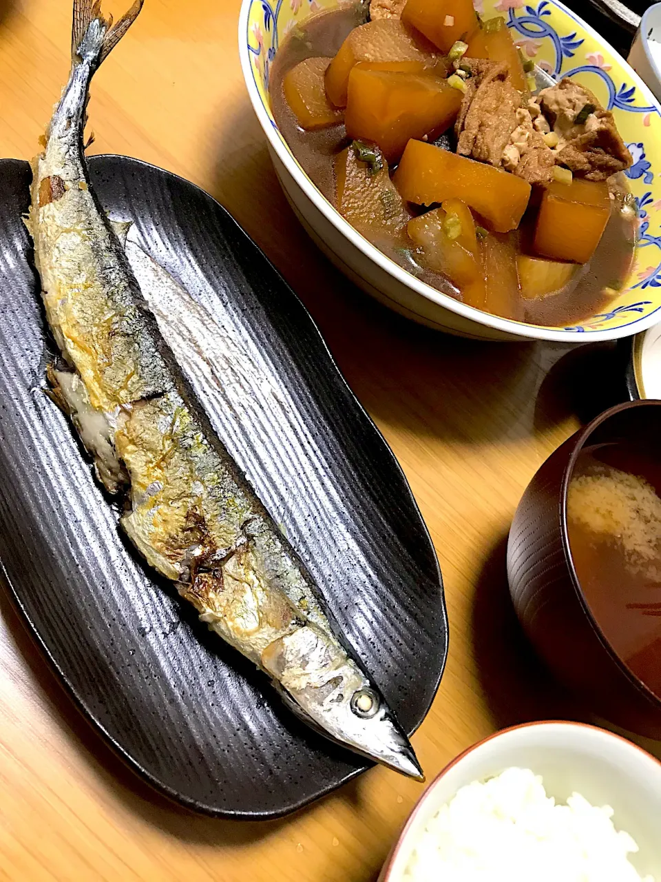 秋刀魚の塩焼き&大根と厚揚げの甘辛煮|sinさん