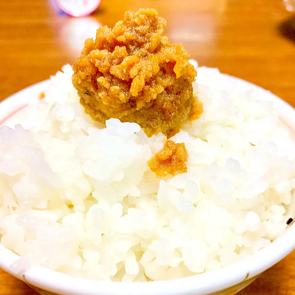 炊き立てご飯🍚鱈子乗せて無限に食べれそう🤣🤣🤣|まいりさん