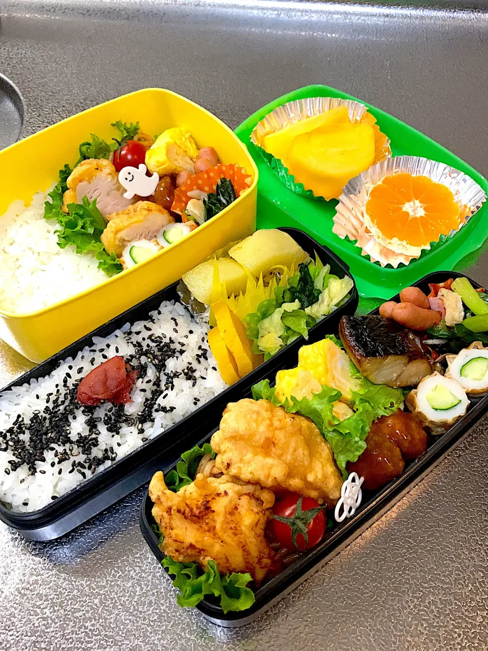 Snapdishの料理写真:１１月４日水曜日🌟今日は次男もお弁当|みどりさん