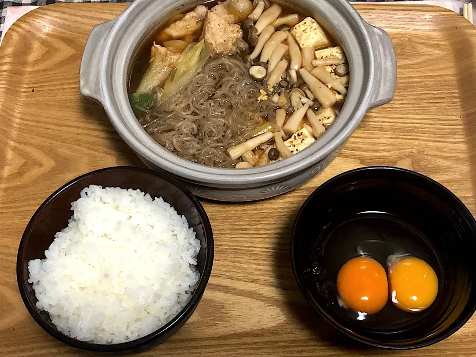 Snapdishの料理写真:☆豚肉ですき焼き|まぁたんさん