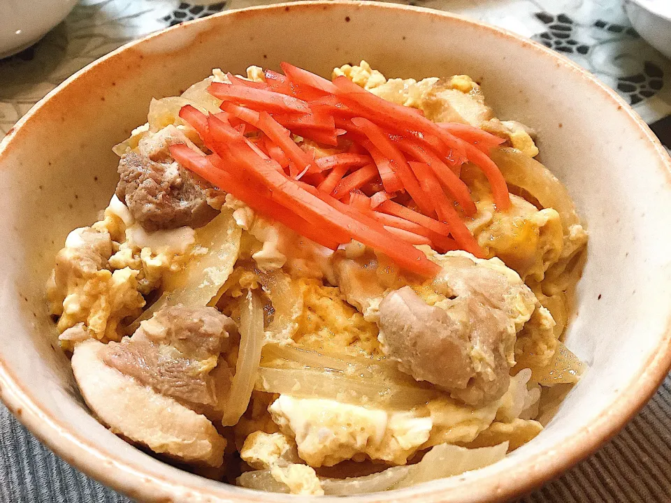 親子丼😋|アライさんさん