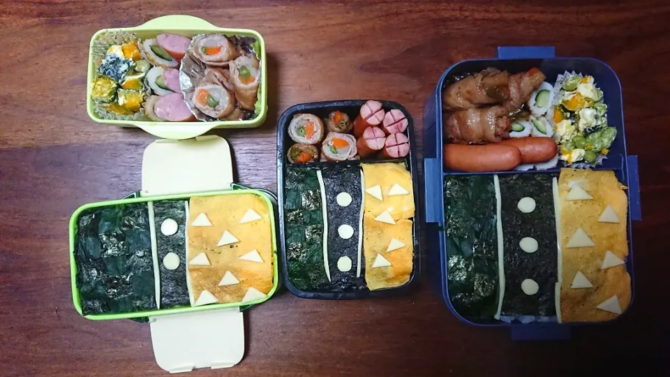 Snapdishの料理写真:鬼滅っぽい弁当|たかたれさん