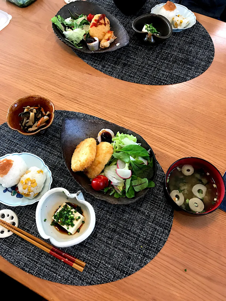 Snapdishの料理写真:コロッケ昼食|sobacoさん