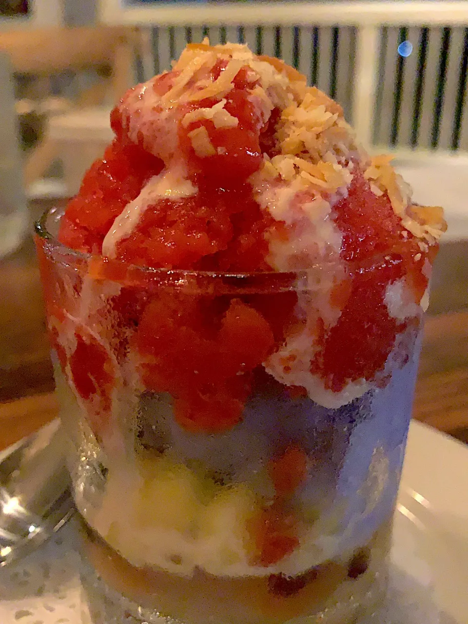 Halo Halo, Ube Ice Cream, Toasted Coconut and Strawberry Granita|scout o'garaさん