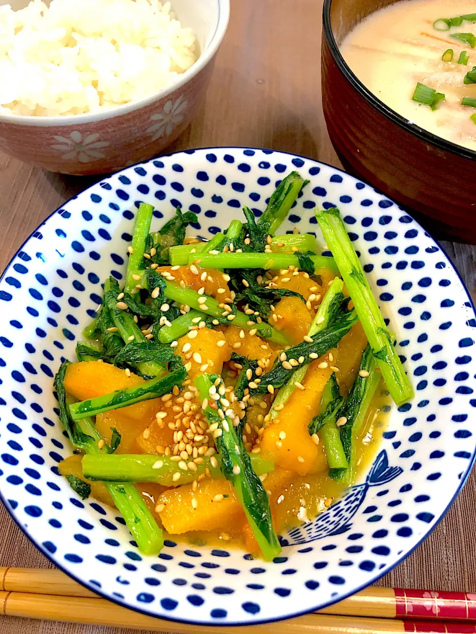 🍁旬の青菜で柿キンピラなんかどうでしょう？🍁|＊いちご＊さん