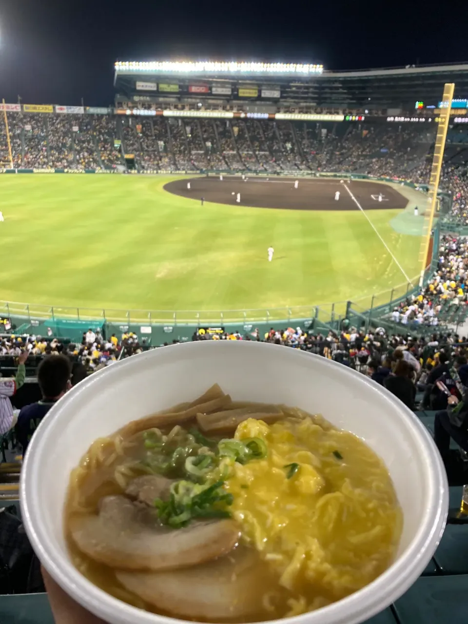 11月5日甲子園。今日はあかん。北条の生姜香る醤油ラーメン食べて帰ろうかな🐯今季観戦初負けの予感😱|あやさん