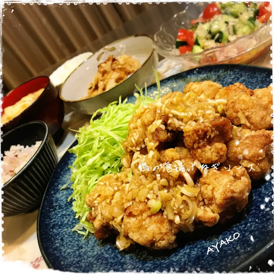 Snapdishの料理写真:鶏の唐揚げねぎソース|亜矢子さん