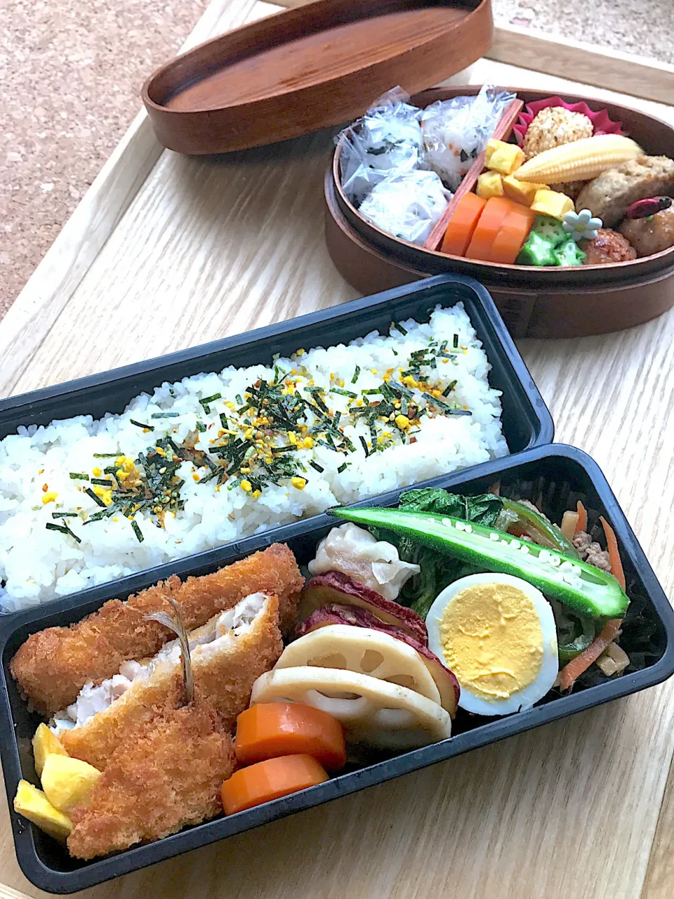 アジフライ弁当|二キィさん