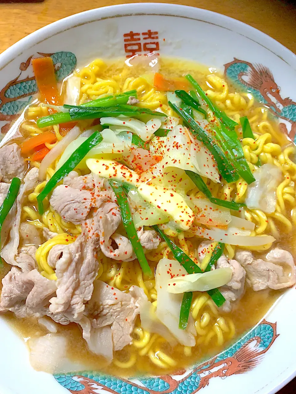 袋麺^_^味噌バターラーメンに。^_^|きよっさんさん