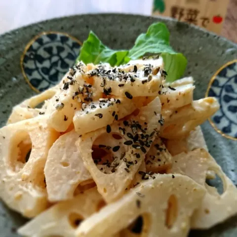 「れんこん」を使ってみたSnapdishの料理・レシピ写真:れんこんの味噌マヨサラダ