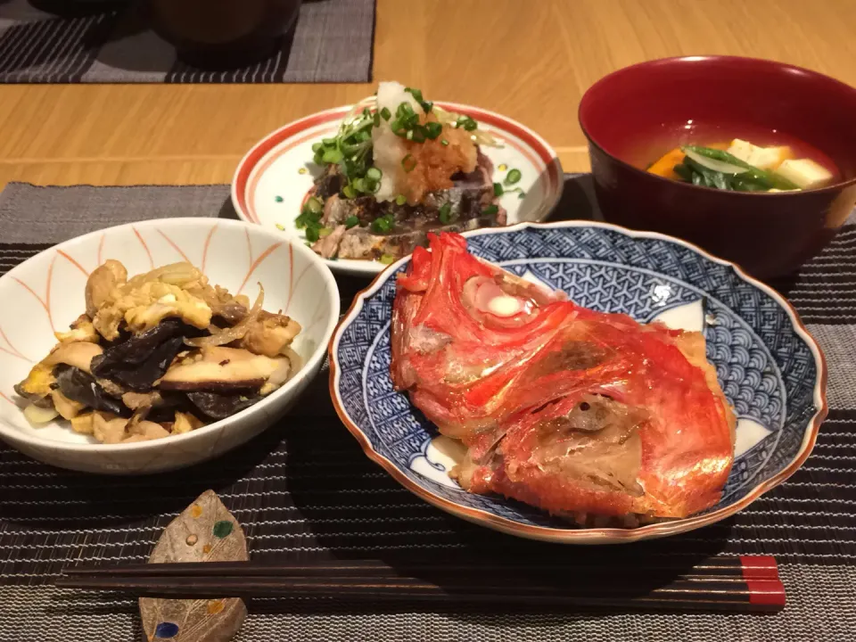 Snapdishの料理写真:金目鯛の煮付け|Saori.Sさん