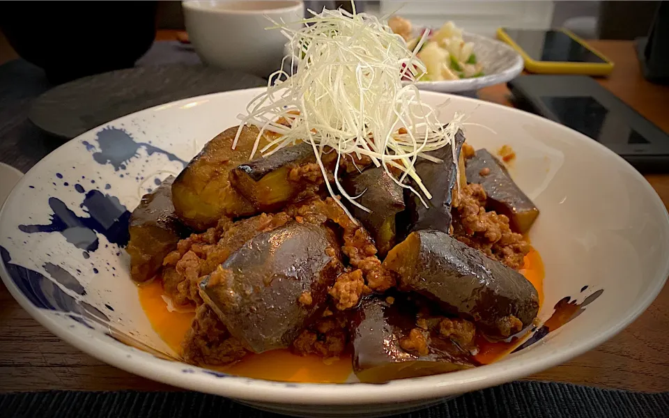 茄子の肉味噌炒め🍆|女神さん