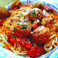 spaghetti and meatballs|Gaines Ashleyさん