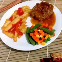 burger steak by dee|Dee Cendaniさん