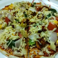 Snapdishの料理写真:Home style pizza#homechef#pizzalover|pammiさん