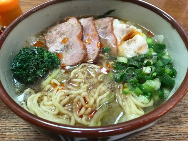 Snapdishの料理写真:マルちゃん正麺🍜、醤油味❗️ (*・ｪ･*)ﾉ✨|サソリさん