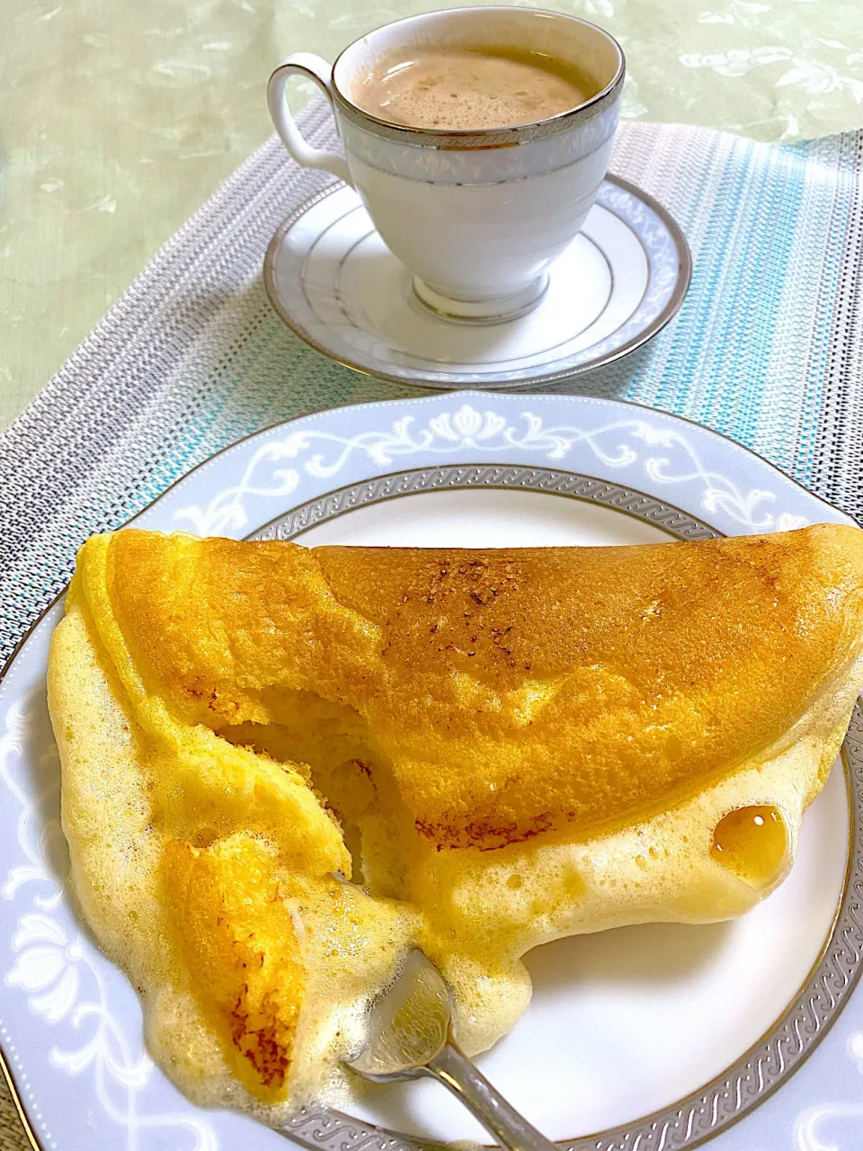 Snapdishの料理写真:ふわふわん‪𓂃 𓈒𓏸◌‬モンサンミッシェル風スフレオムレツ|ぽっちさん