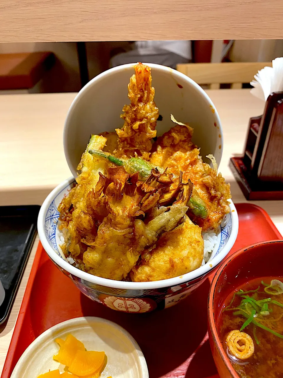 鮭と旬野菜天丼|かぬさん