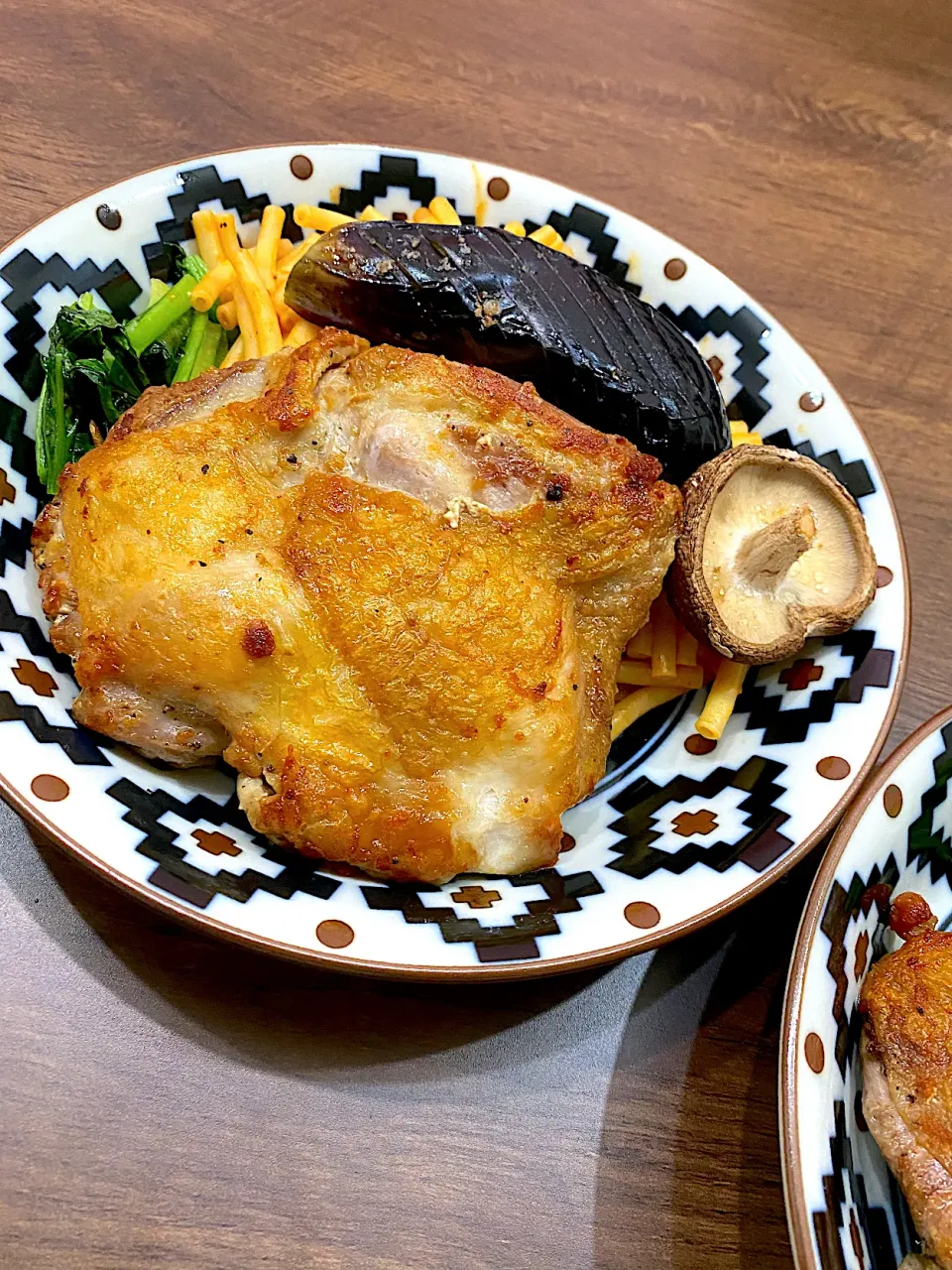 Snapdishの料理写真:チキンステーキプレート|emi1100さん