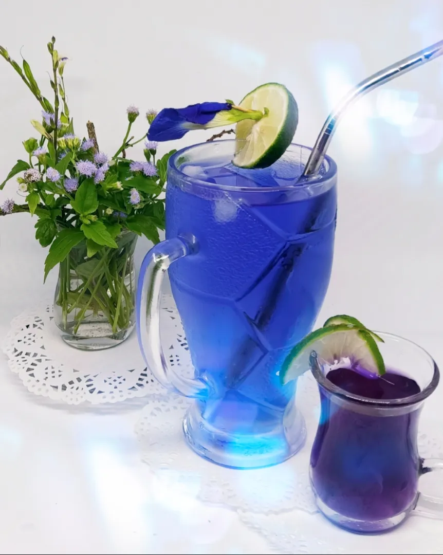 Butterfly blue pea tea.|Priyamayaさん