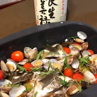 Snapdishの料理写真:豪華なメバルのアクアパッツァ❤️|mananenkoさん