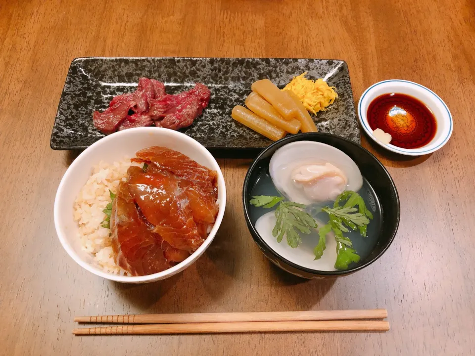 刺身漬け丼定食|薫子さん