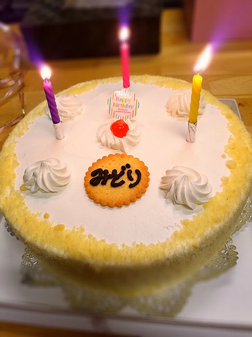 誕生日🎂ケーキ|みどりさん