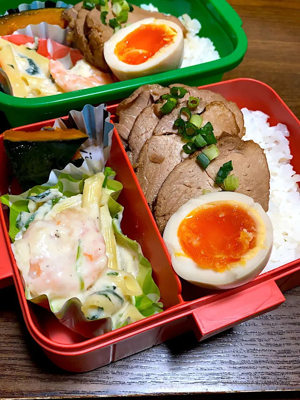 チャーシューと冷めても美味しいグラタン弁当|acoさん