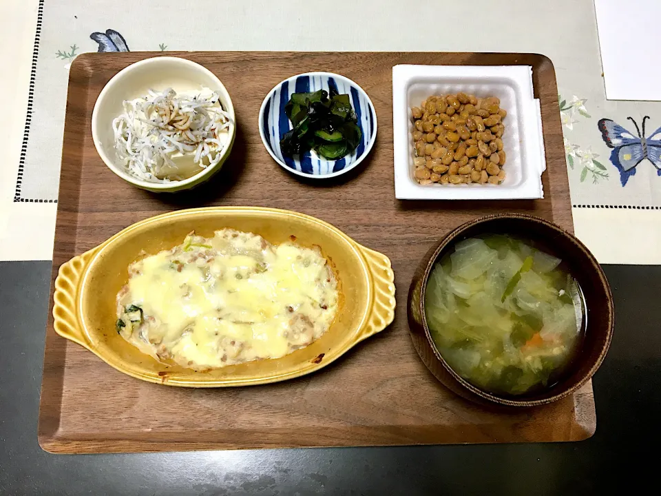 Snapdishの料理写真:白菜の味噌グラタンのご飯|みよさん