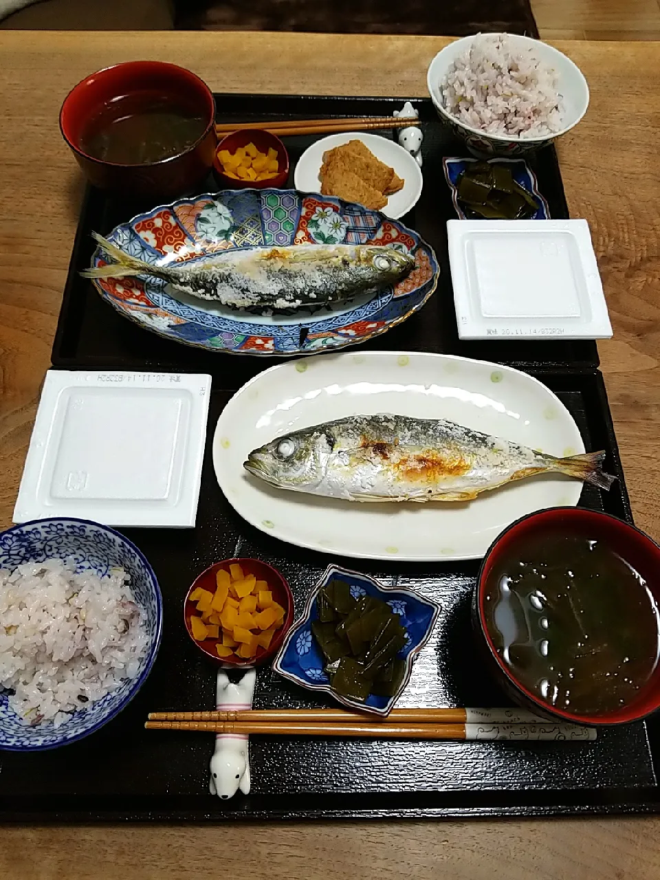 Snapdishの料理写真:朝ごはんは鯵の塩焼き|nontaさん