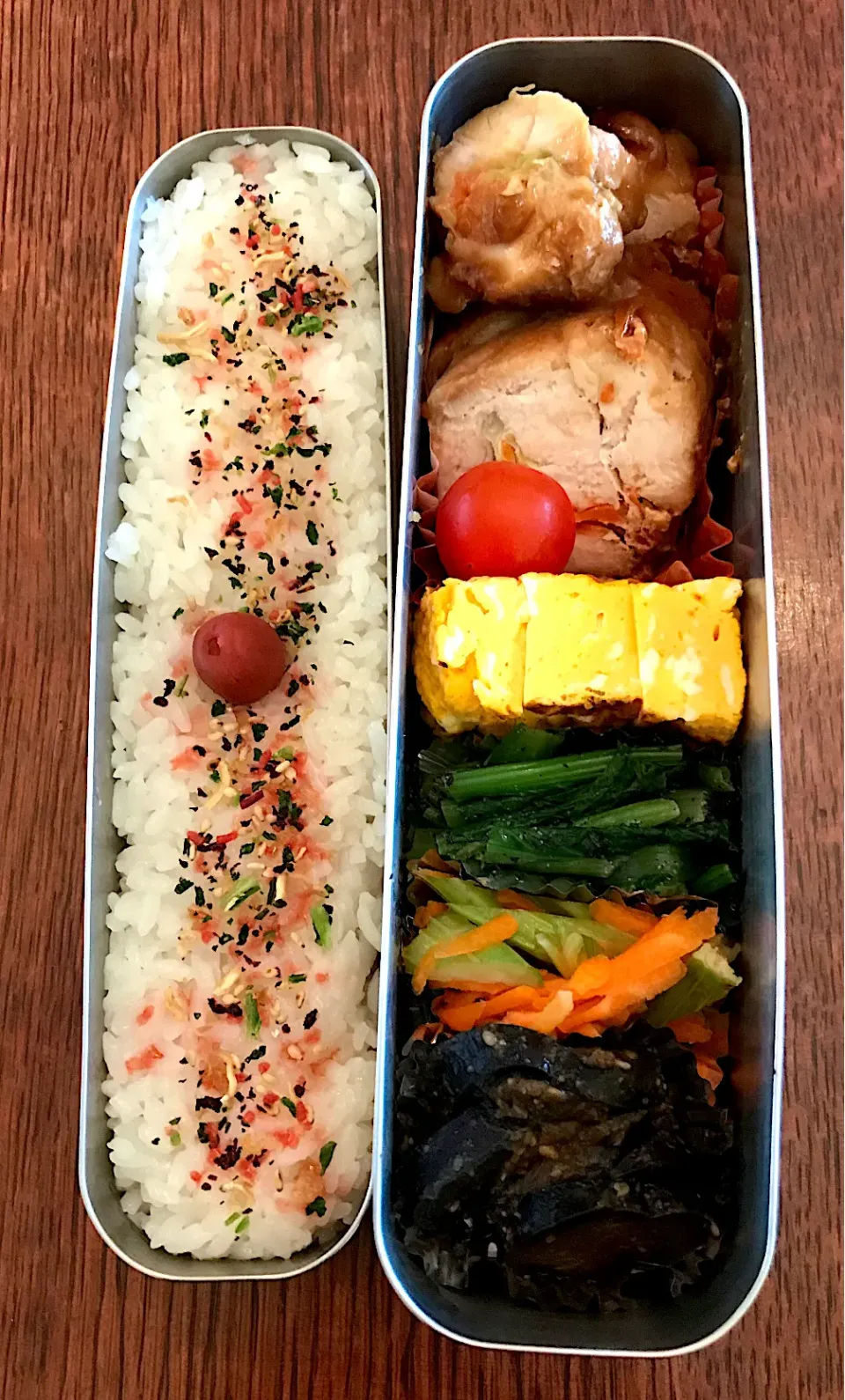 ランチ #お弁当  #お弁当記録  #チキンロール照り焼き|小松菜さん