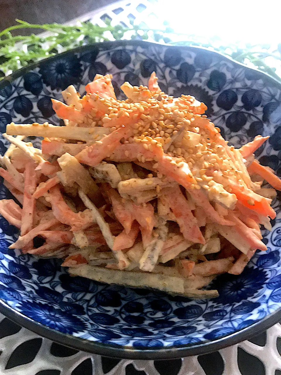 胡麻香る、ごぼうと人参のサラダ🥕🥕🥕|🌺🌺Foodie🌺🌺さん