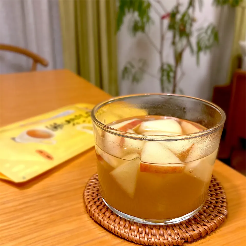 りんごのしょうが湯|むぎこさん