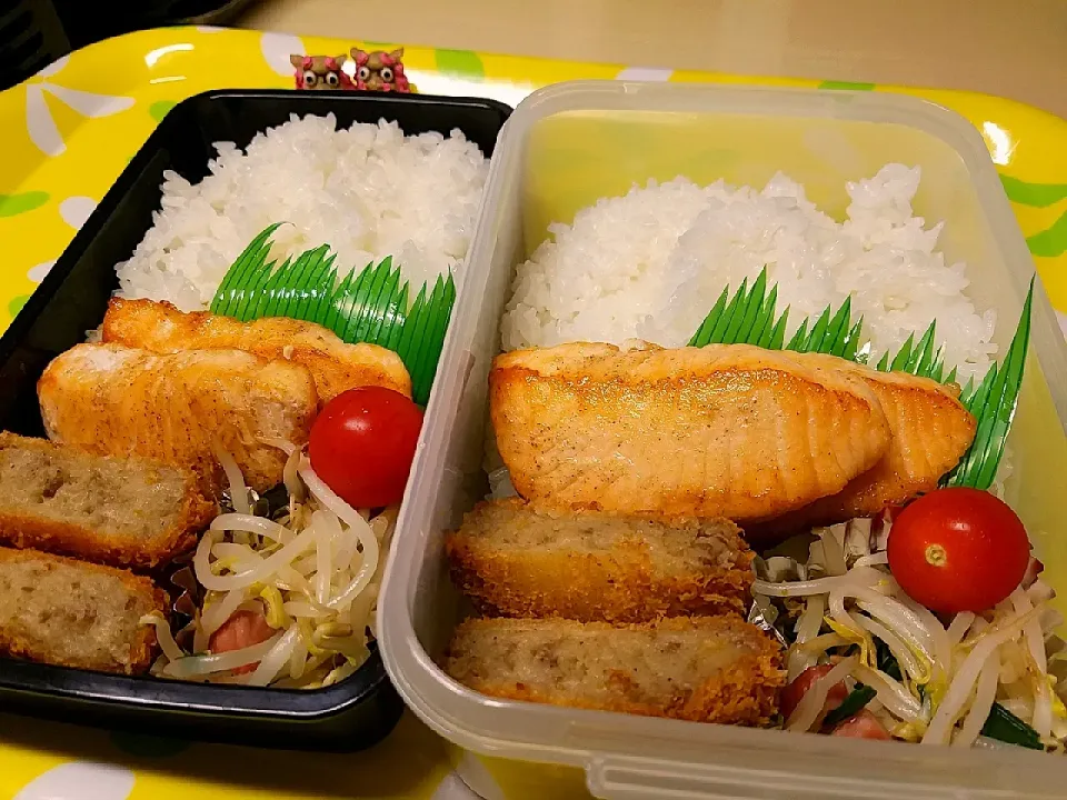 夫弁当、息子弁当|みどりさん