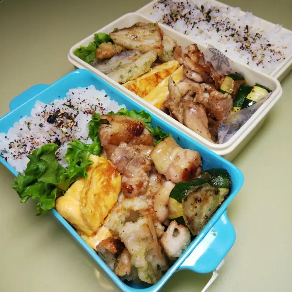 Snapdishの料理写真:11/10 父娘弁当|けろよんさん