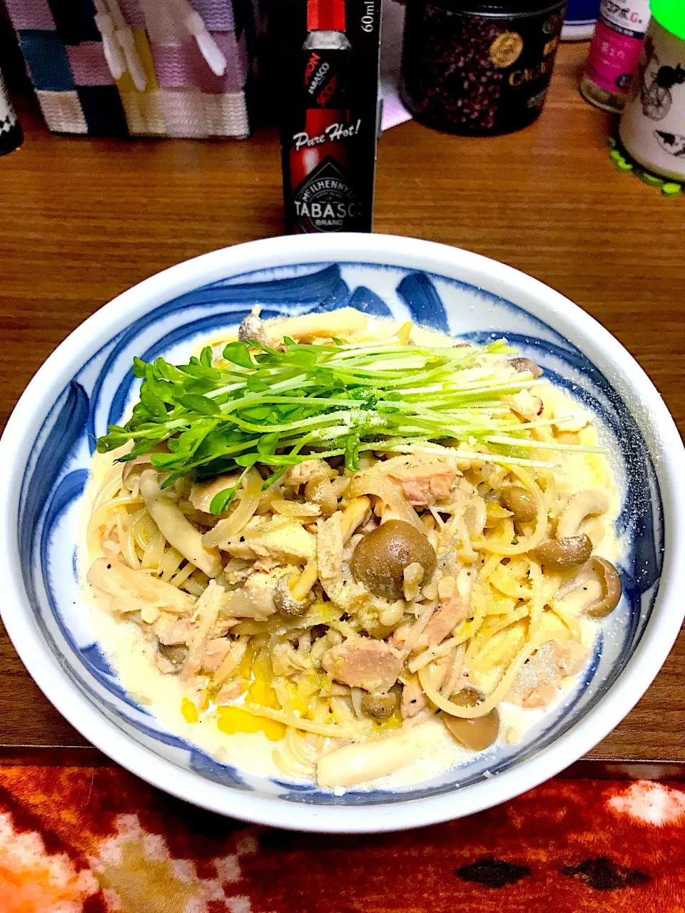 キノコとツナの豆乳スパゲッティ♪|つばりん亭さん