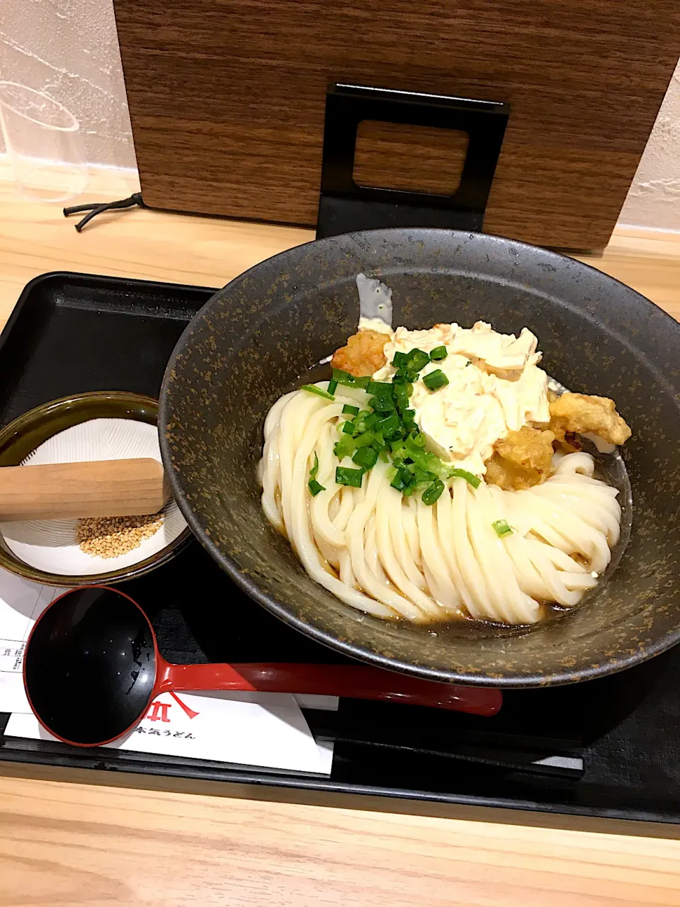 鶏天タルタルぶっかけ@山下本気うどん(神楽坂)|yoooochanさん