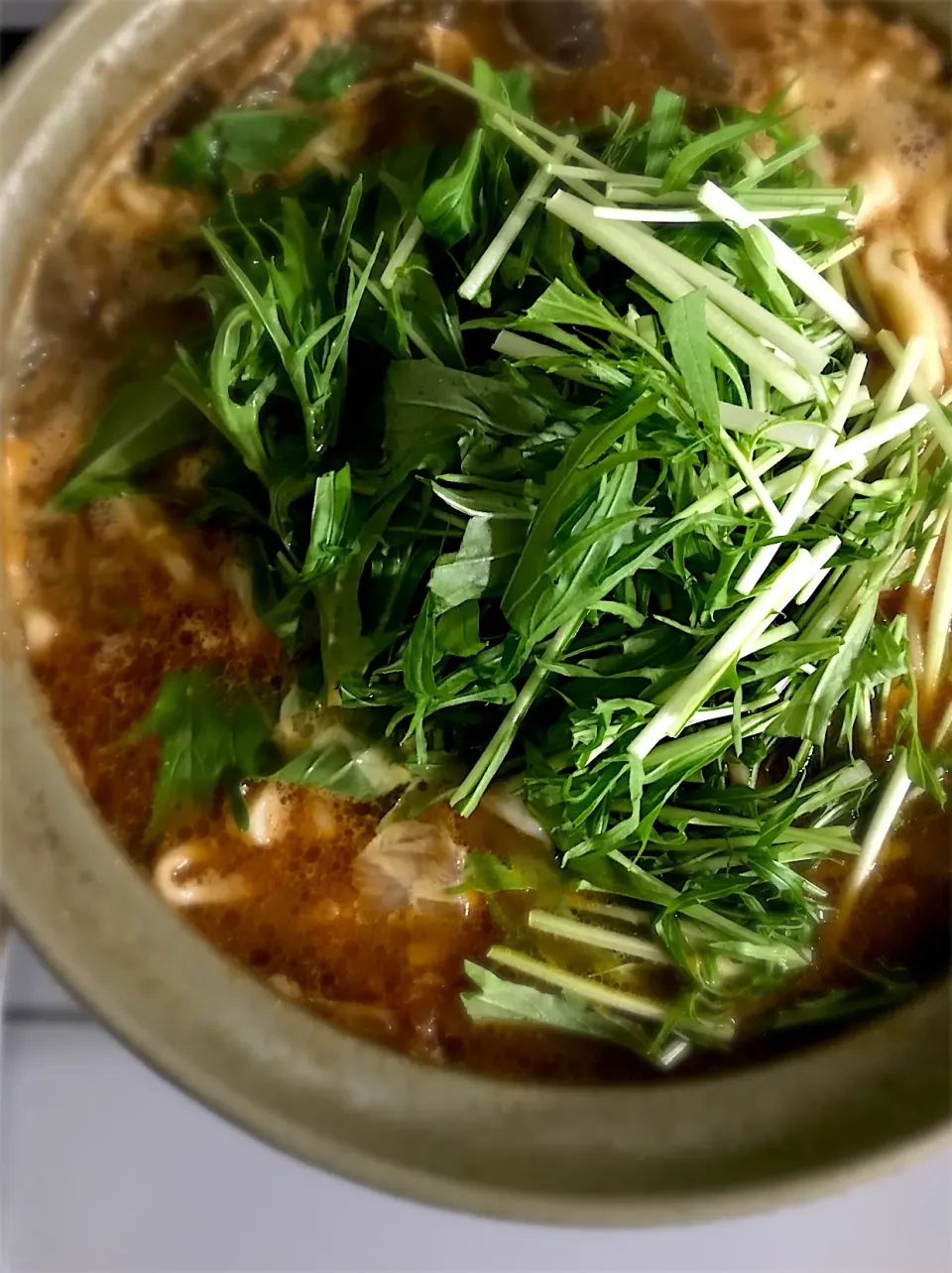 家族のごはん　手打ちうどんの味噌煮込み|ソウママサオさん