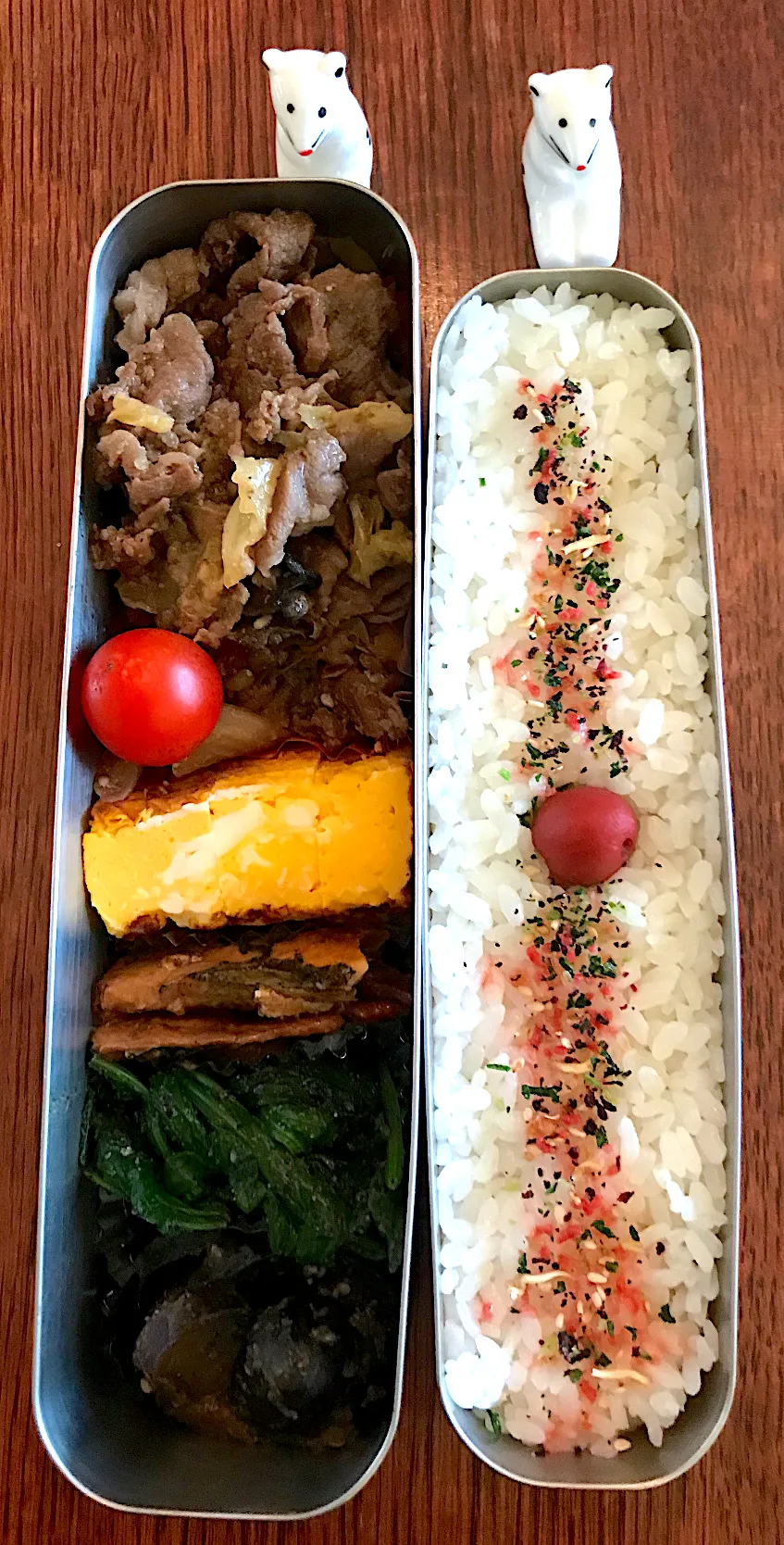 ランチ #お弁当  #お弁当記録 #牛肉とキャベツと舞茸の甘辛炒め|小松菜さん