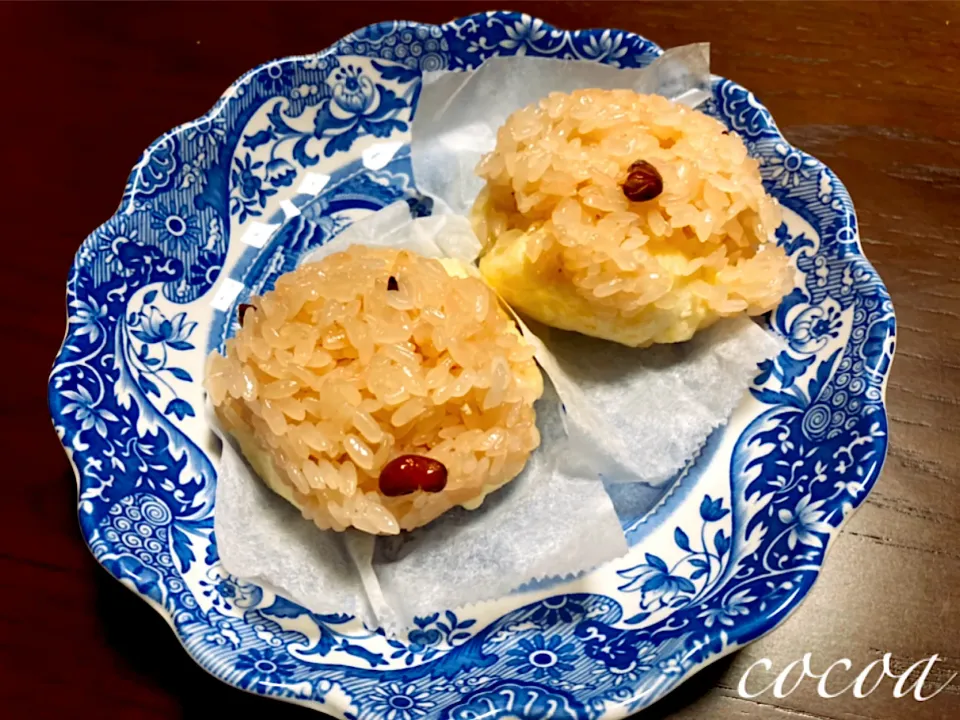 くみさんさんの料理 絶品のお赤飯で、赤飯まんじゅう(o^^o)|cocoaさん