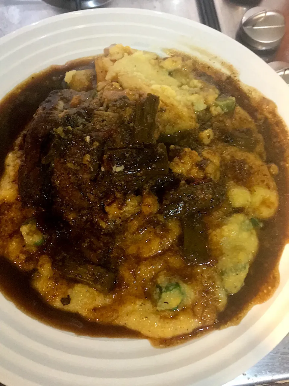 Polenta and stewed chicken|Leona A Williamsさん