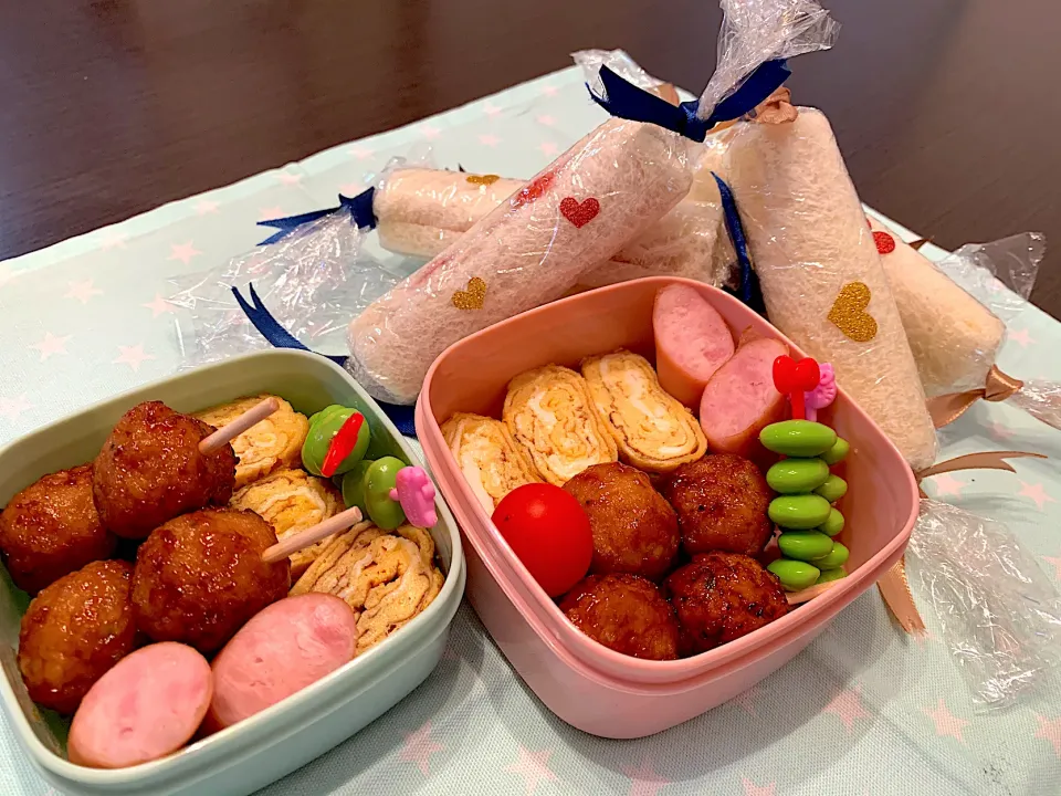 Snapdishの料理写真:くるくるサンドイッチ弁当♡|ゆきりん。さん