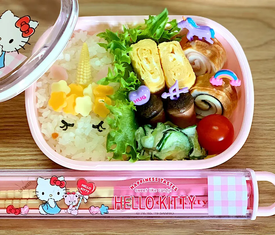 Snapdishの料理写真:娘のお弁当♡|kanmamamaさん