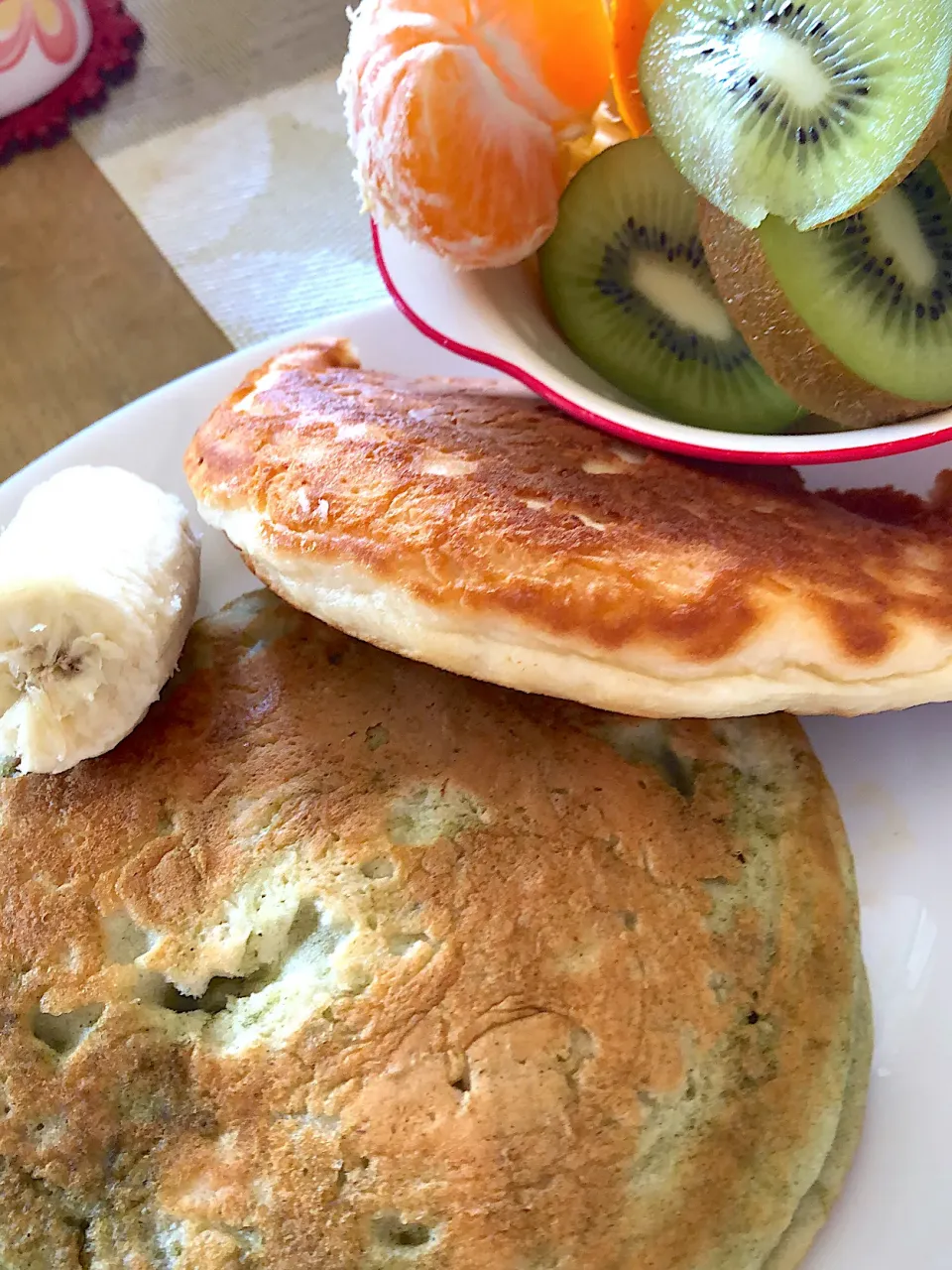 Snapdishの料理写真:パンケーキ🥞朝ごはん|Ayakoさん