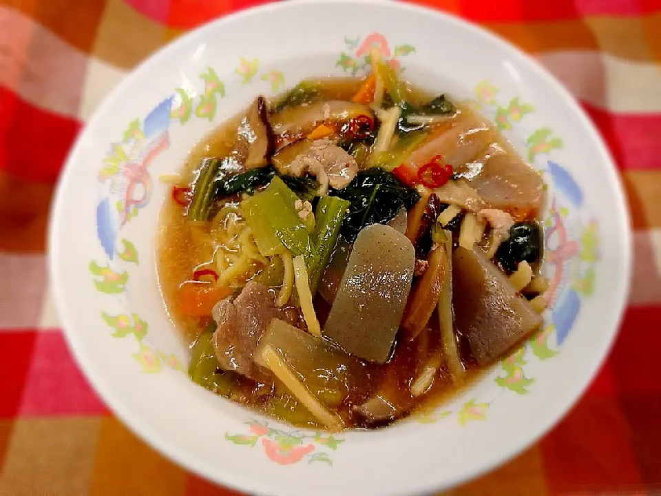 たっぷり野菜のあんかけ醤油ラーメン|よっしー(=^ェ^=)さん