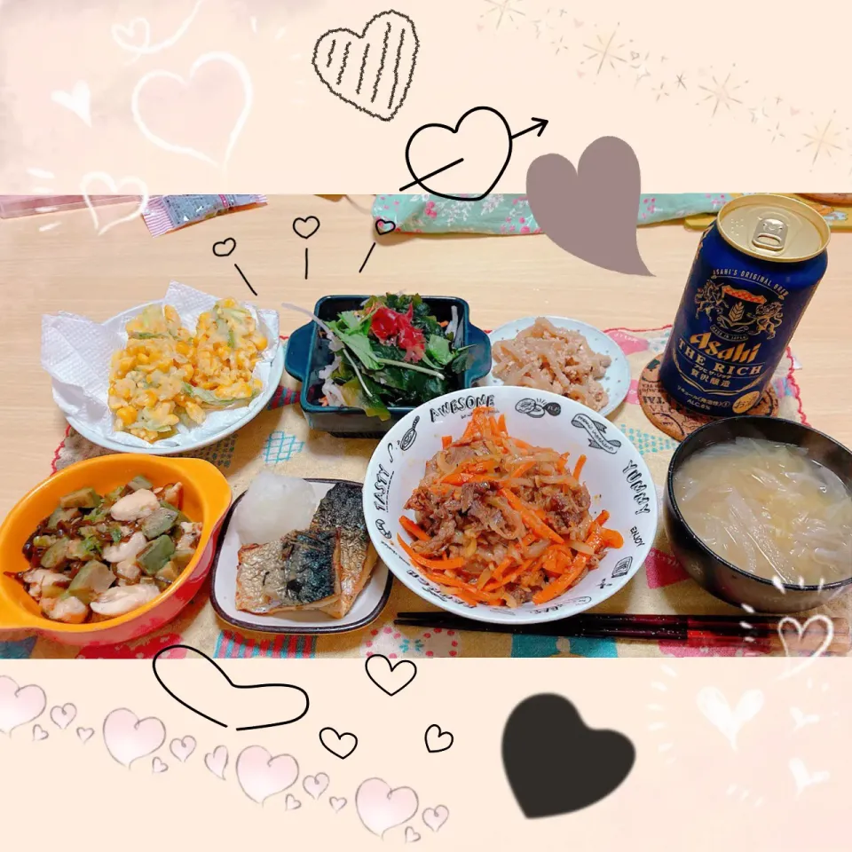 １１／１２ ｔｈｒ 晩ごはん🍴＊○°|rinaronarさん