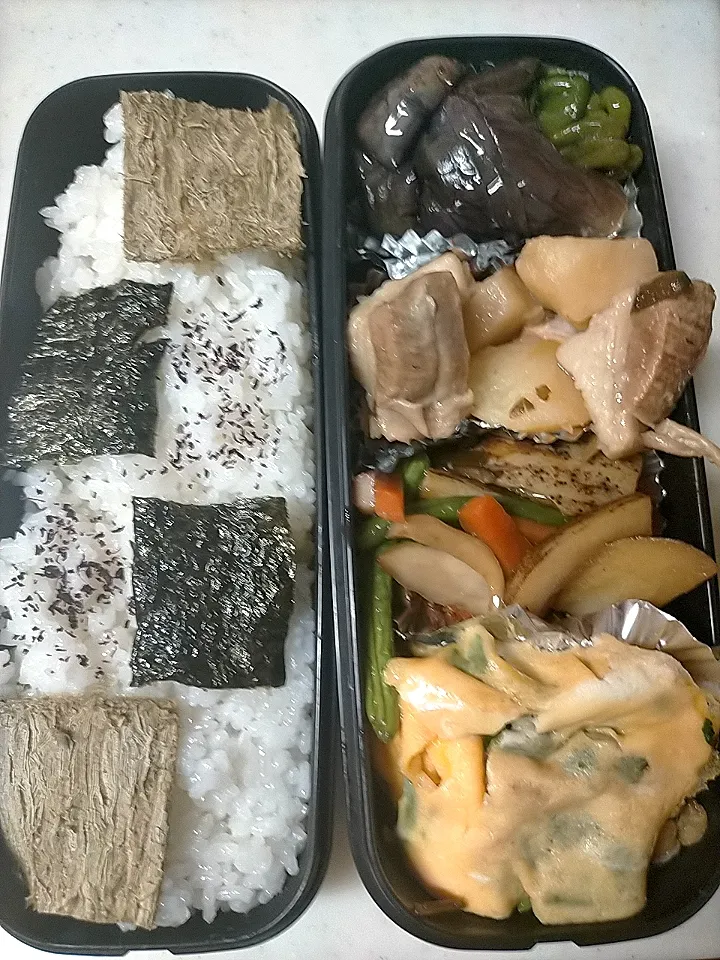 じゃがいもと角煮弁当|芽亜里さん