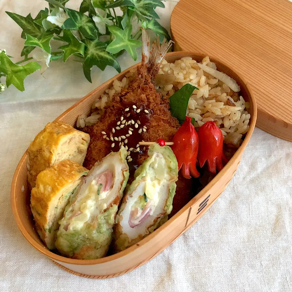 鶏ごぼうの炊き込みご飯弁当|あここさん