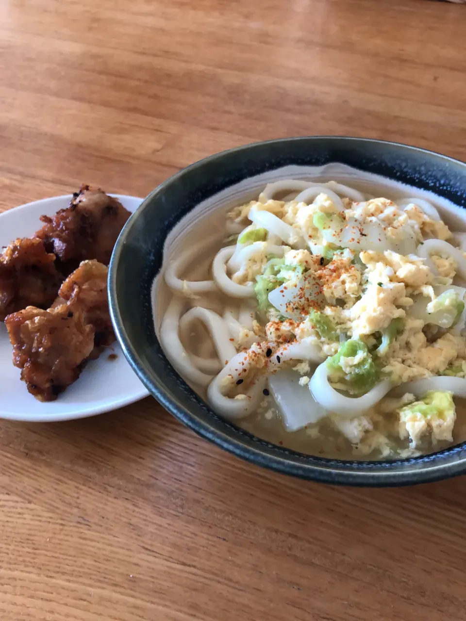 卵とじうどん|きなこもちさん