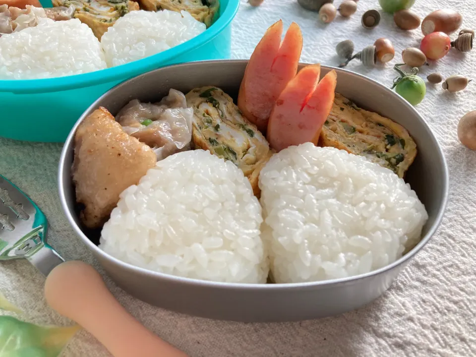 Snapdishの料理写真:＊ちびたん＊年少さんお弁当＊|＊抹茶＊さん